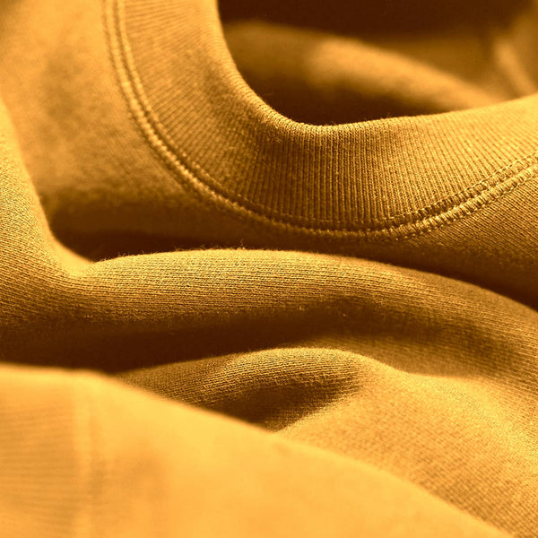 Mustard Classic Cotton Fleece Crewneck Sweatshirt