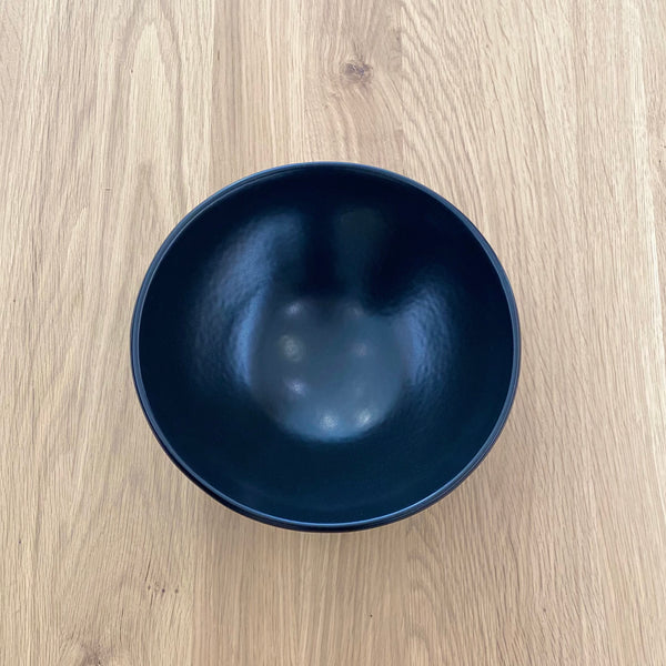 Black Ceramic Large Bowls (Set of 2)