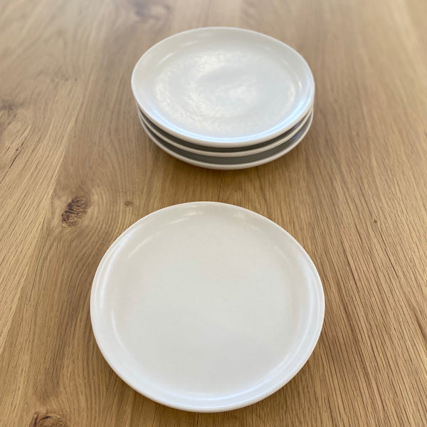 White Ceramic Side Plates (Set of 4)