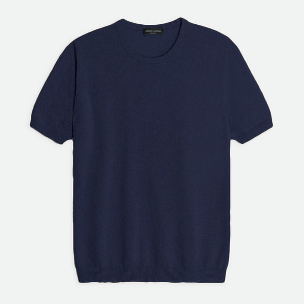 Navy Textured T-Shirt