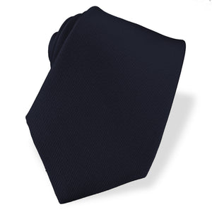 Navy Silk Grosgrain Tie - Sydney's, Toronto, Bespoke Suit, Made-to-Measure, Custom Suit,