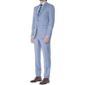 Cornflower Melange Suit - Sydney's, Toronto, Bespoke Suit, Made-to-Measure, Custom Suit,