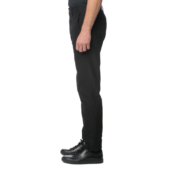 Black Topstitch Stripe Chino - Sydney's, Toronto, Bespoke Suit, Made-to-Measure, Custom Suit,