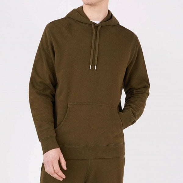 Dark Moss Loopback Overhead Hoodie Sweatshirt