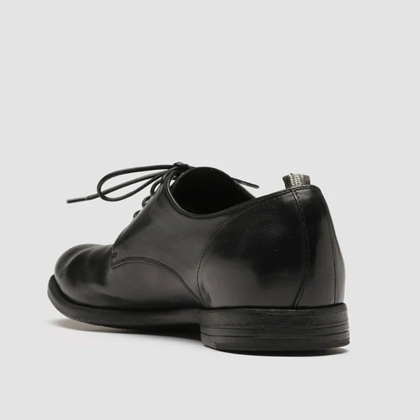 Black Arc Leather Derby Shoes