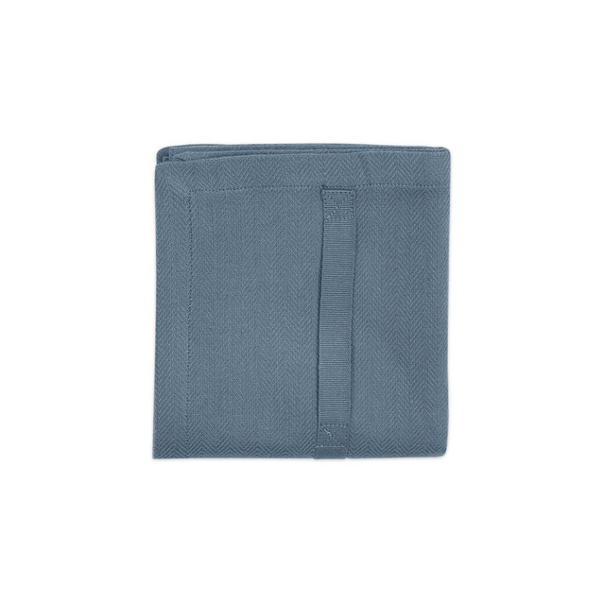 Grey Blue Organic Cotton Kitchen Towel