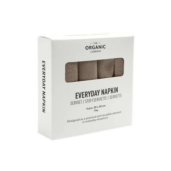 The Everday Napkin in Clay Organic Cotton