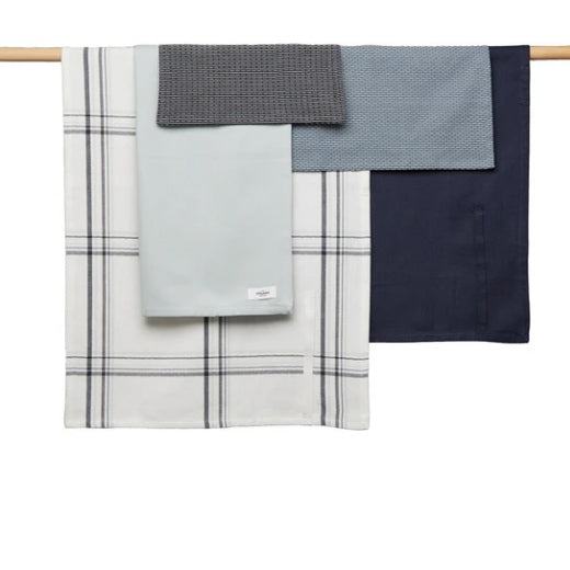 Grey Blue Stone Organic Cotton Little Towel