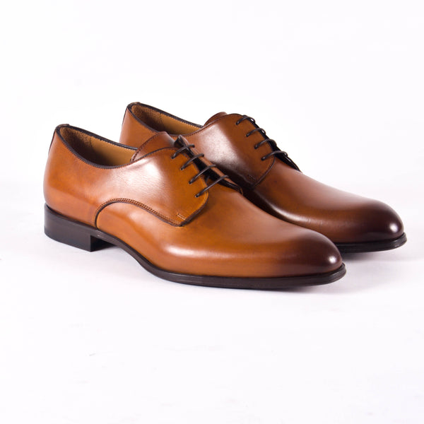 Made In Italy Leather Derby Dress Shoes