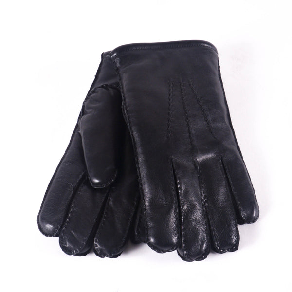 KIN Leather Lined Gloves, Black