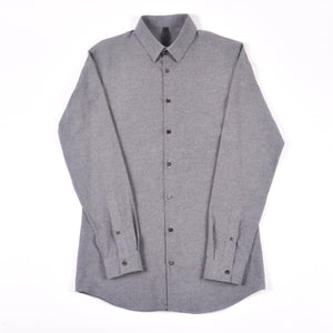 Grey Flannel Hidden Button Down Shirt