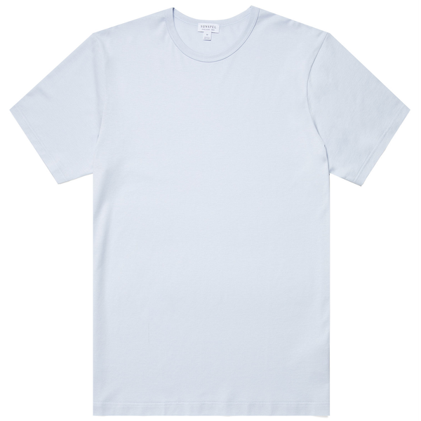 Pastel Blue Classic Crew Neck T-shirt
