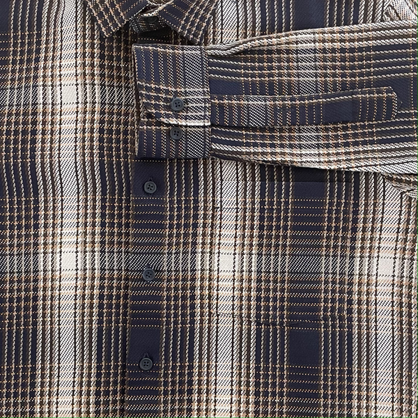 Brown Buffalo Broken Plaid Shirt