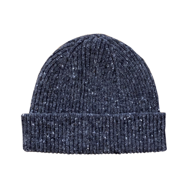 Unshin Merino Wool Chunky Rib Knit Beanie Hat