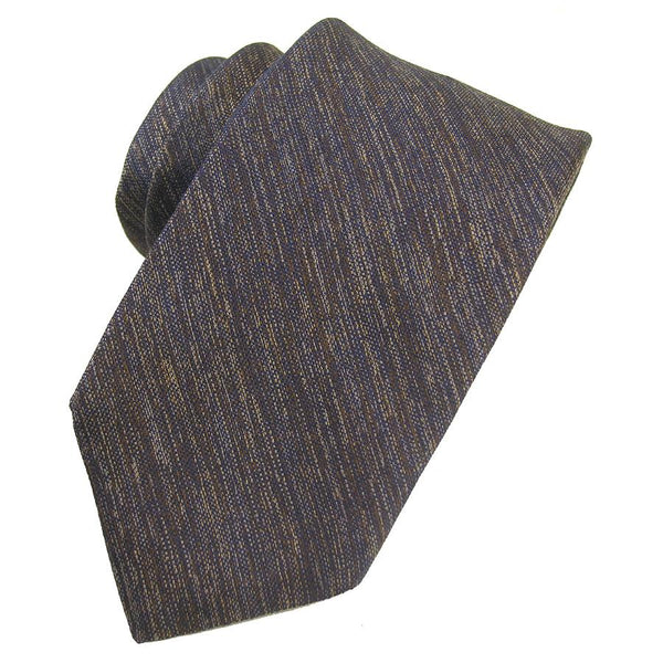 Brown Melange Solid Silk Tie