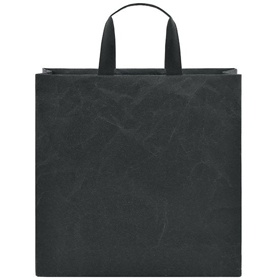 Black SIWA Square Paper Tote Bag