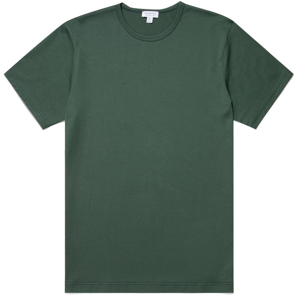 Dark Green Classic Crew Neck T-Shirt